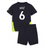 Maglia Calcio Manchester City Nathan Ake #6 Seconda Divisa Bambino 2024-25 Manica Corta (+ pantaloncini)